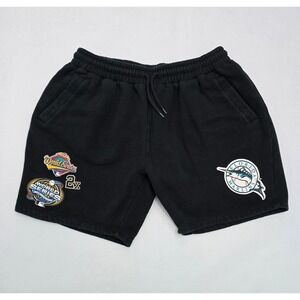 New Era Florida Marlins World Series Champions Shorts Mens Large Black MLB